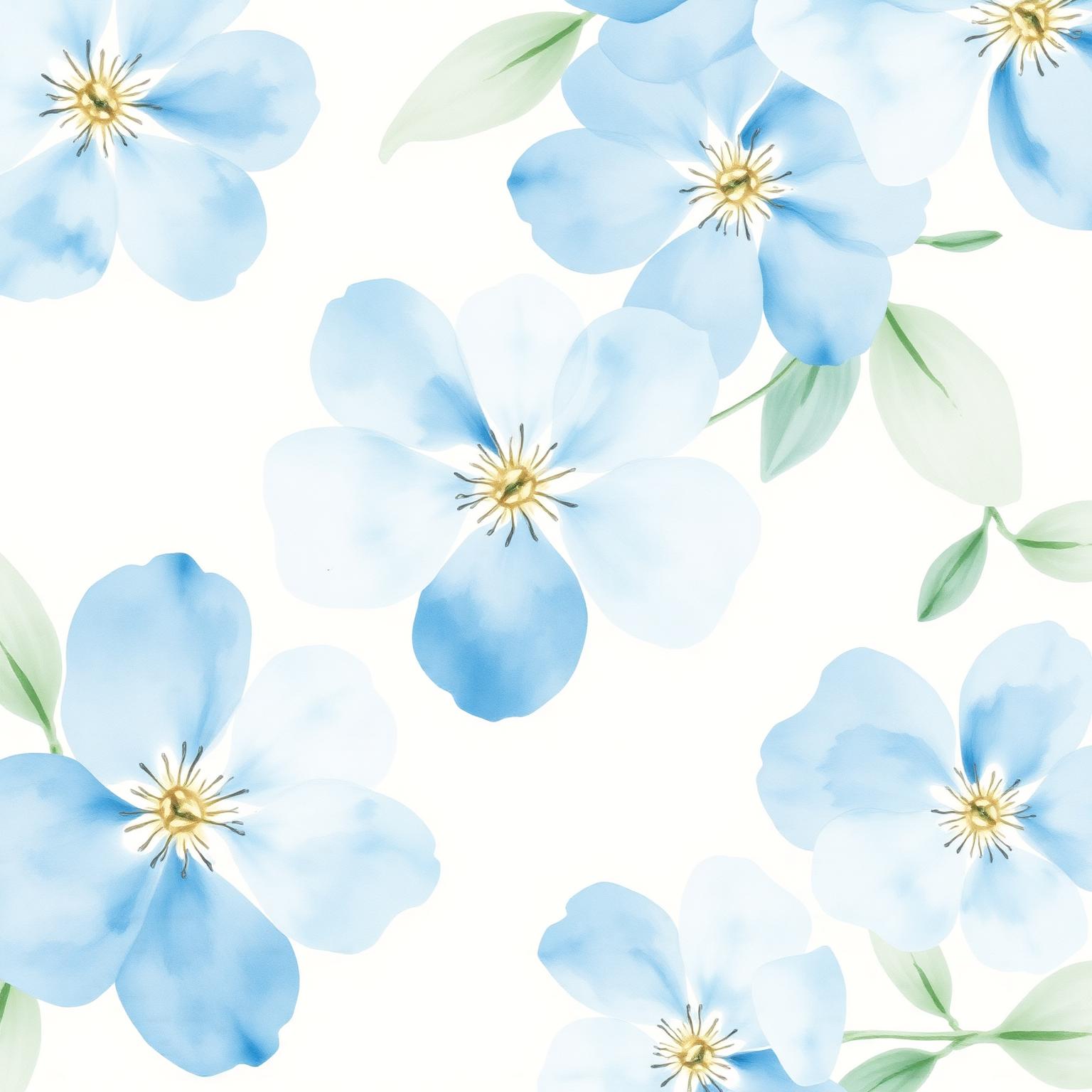 Soft watercolor blooms